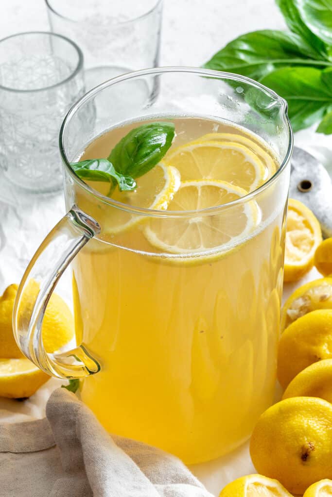 Basil Lemonade [+ Flavor Variations] - Plant-Based on a Budget