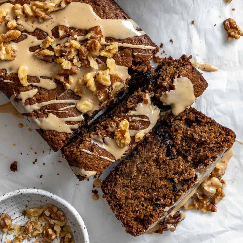 Coffee and Walnut Loaf Cake - Plant-Based on a Budget