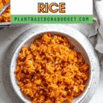 Pin for Vegan Mexican Rice.