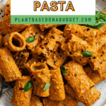 Pin for Red Pesto Pasta.
