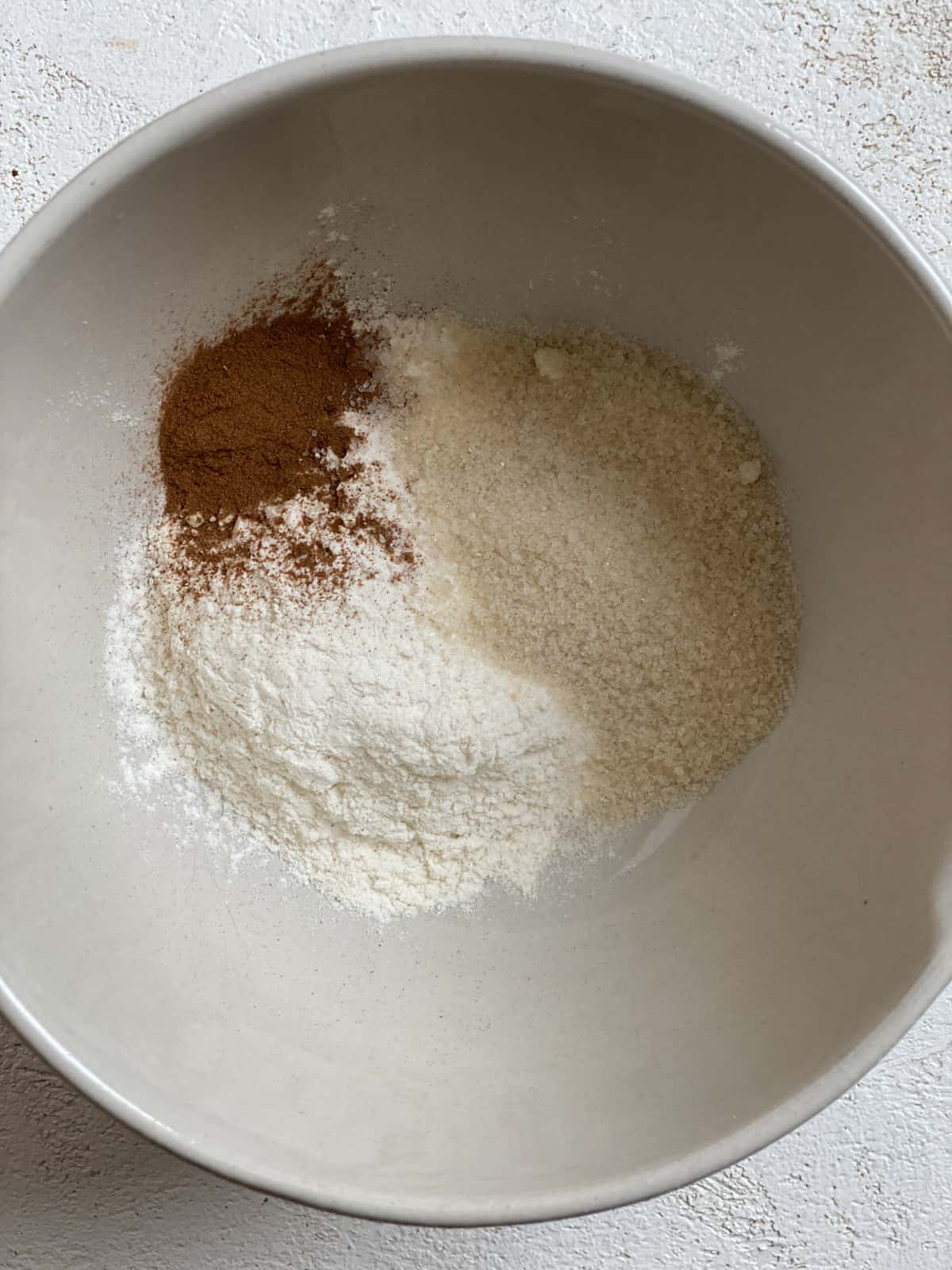 process s،t of ingredients added to bowl