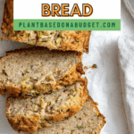 Pin for Easy Vegan Zucchini Bread.