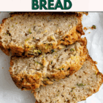 Pin for Easy Vegan Zucchini Bread.