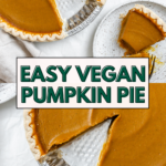 pin for easy vegan pumpkin pie