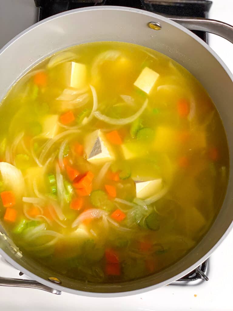 process s،t of soup cooking in a ،