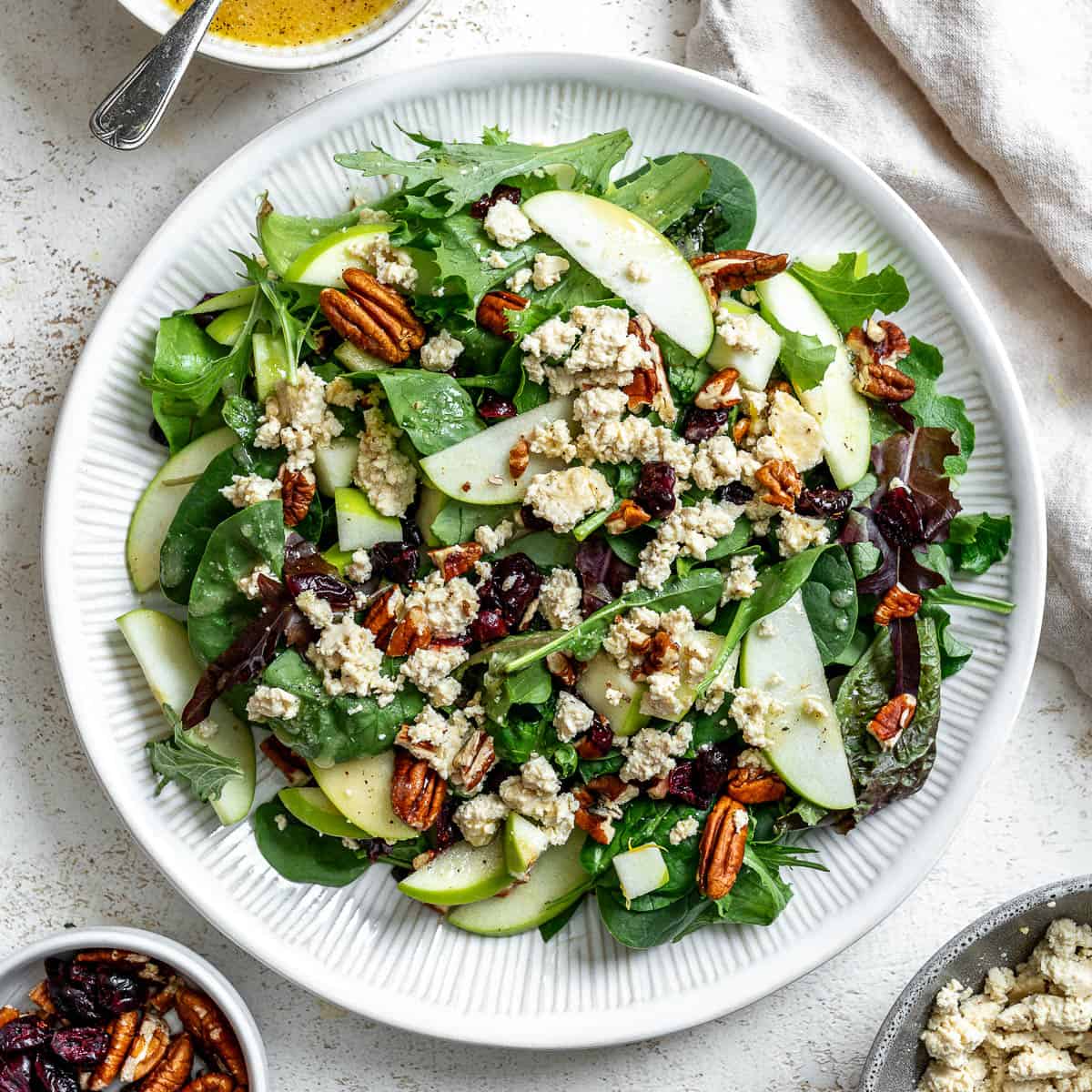 Easy Apple Pecan Salad [With Cranberries]