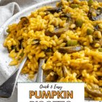 pin for Creamy Pumpkin Risotto