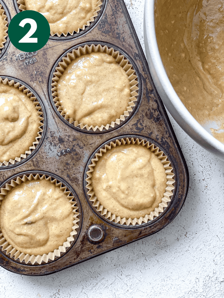 pre baked muffins in muffin tin