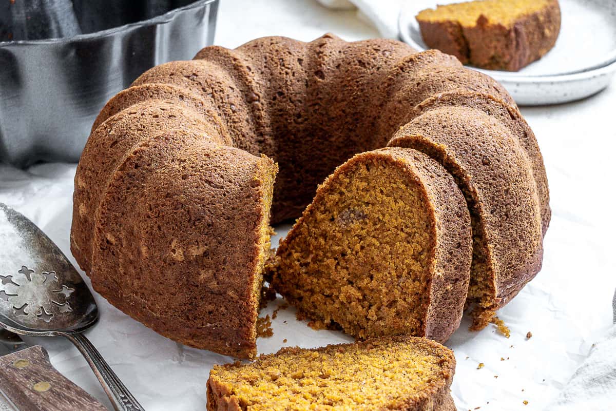 Instant Pot Banana Pecan Bundt Cake - Fork To Spoon