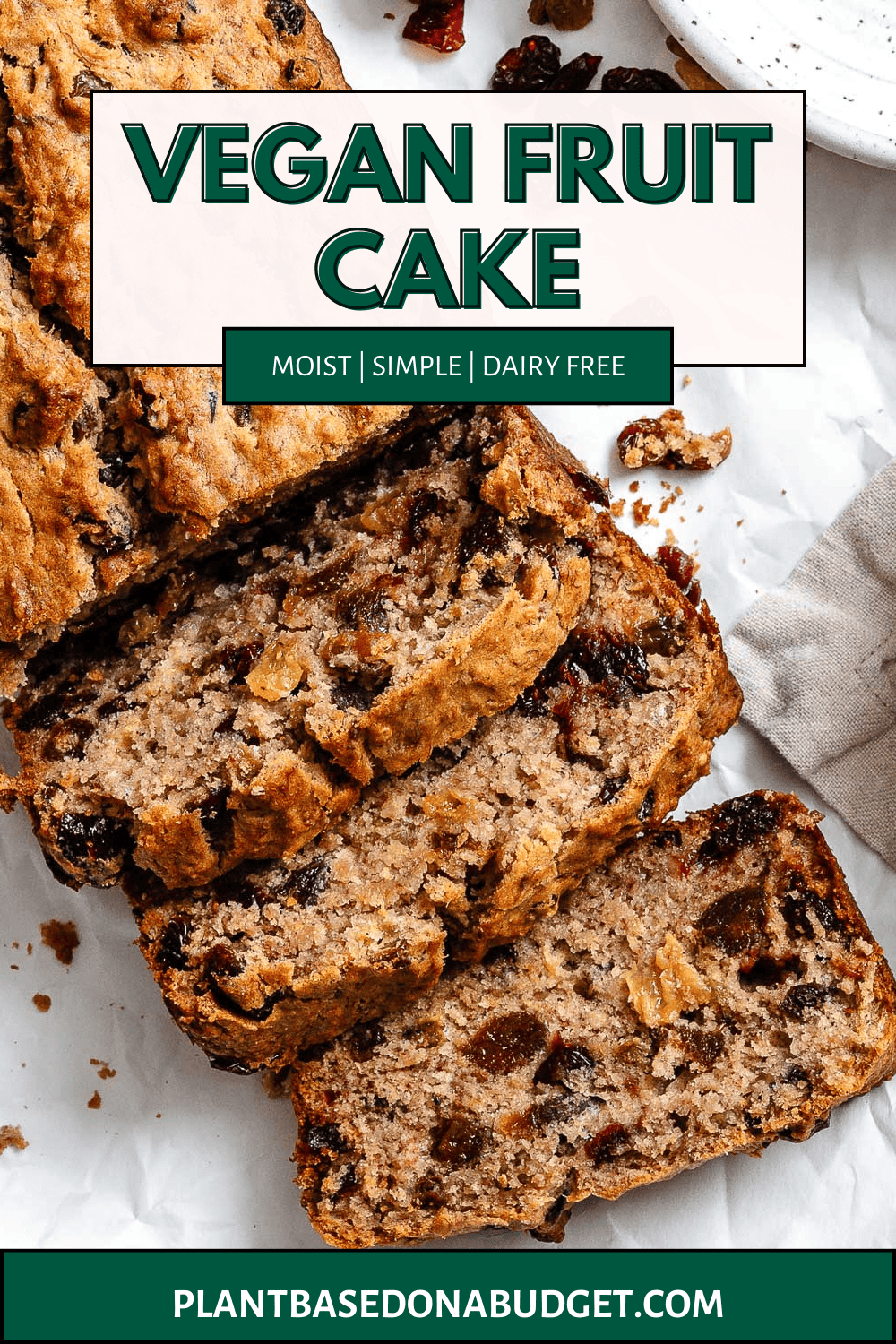 Vegan Fruit Cake [Fruit Loaf] - Plant-Based on a Budget