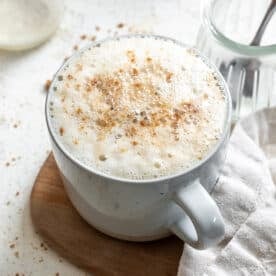 completed Biscoff Latte in cup