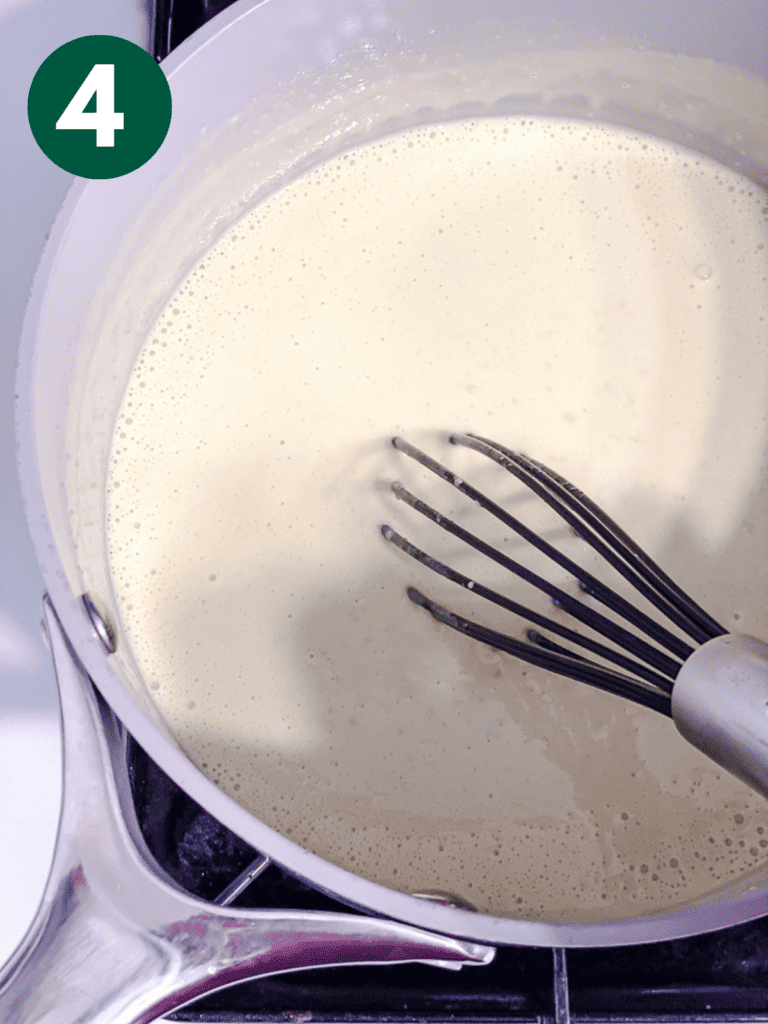 process s،t of whisking ingredients in ،