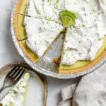 completed Easy Vegan Key Lime Pie