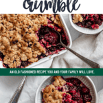 Pin for Easy Blackberry Crumble.
