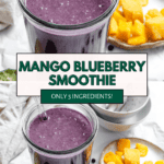 pin for Mango Blueberry Smoothie