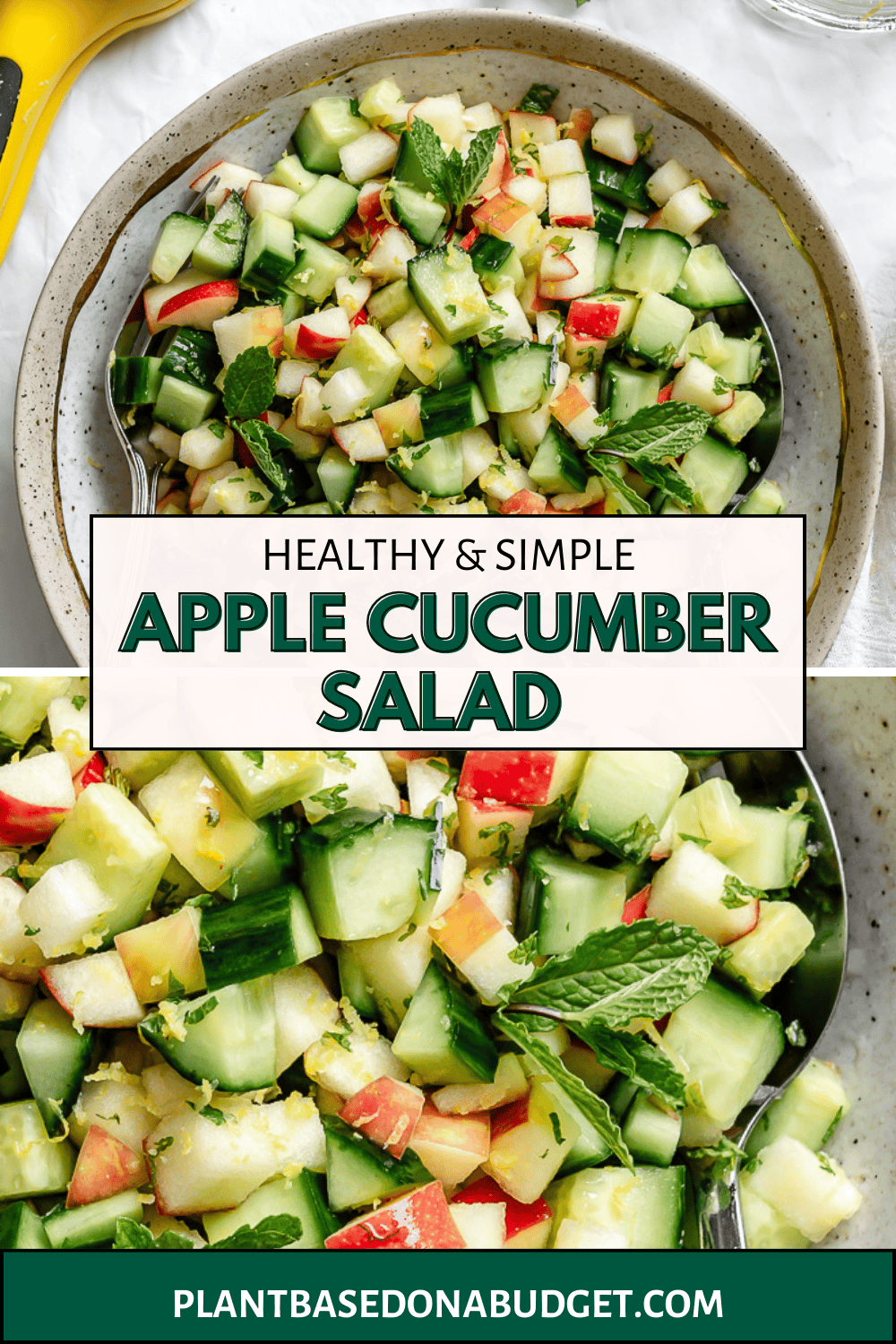 Image result for Apple Cucumber Salad - Plant-Based on a Budget