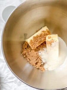 process shot showing ingredients in bowl