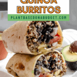 pin for Quinoa Black Bean Burritos