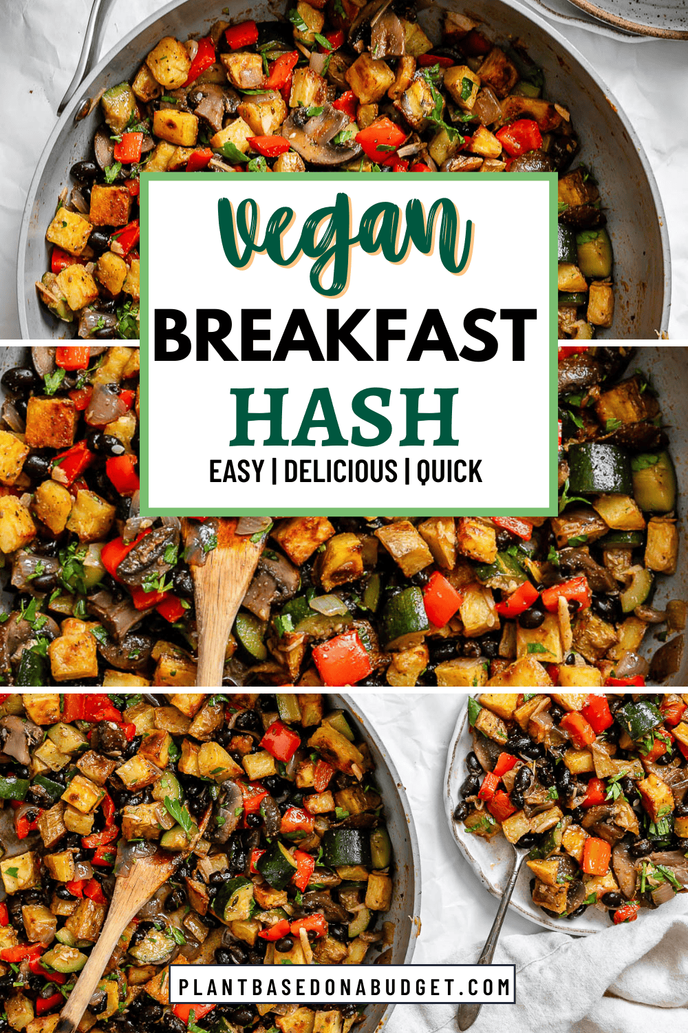 Breakfast Potato Hash [Roasted + Skillet] - Plant-Based on a Budget