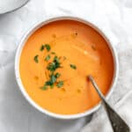 completed Tomato Gazpacho in a bowl