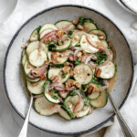 completed Zucchini Salad plated