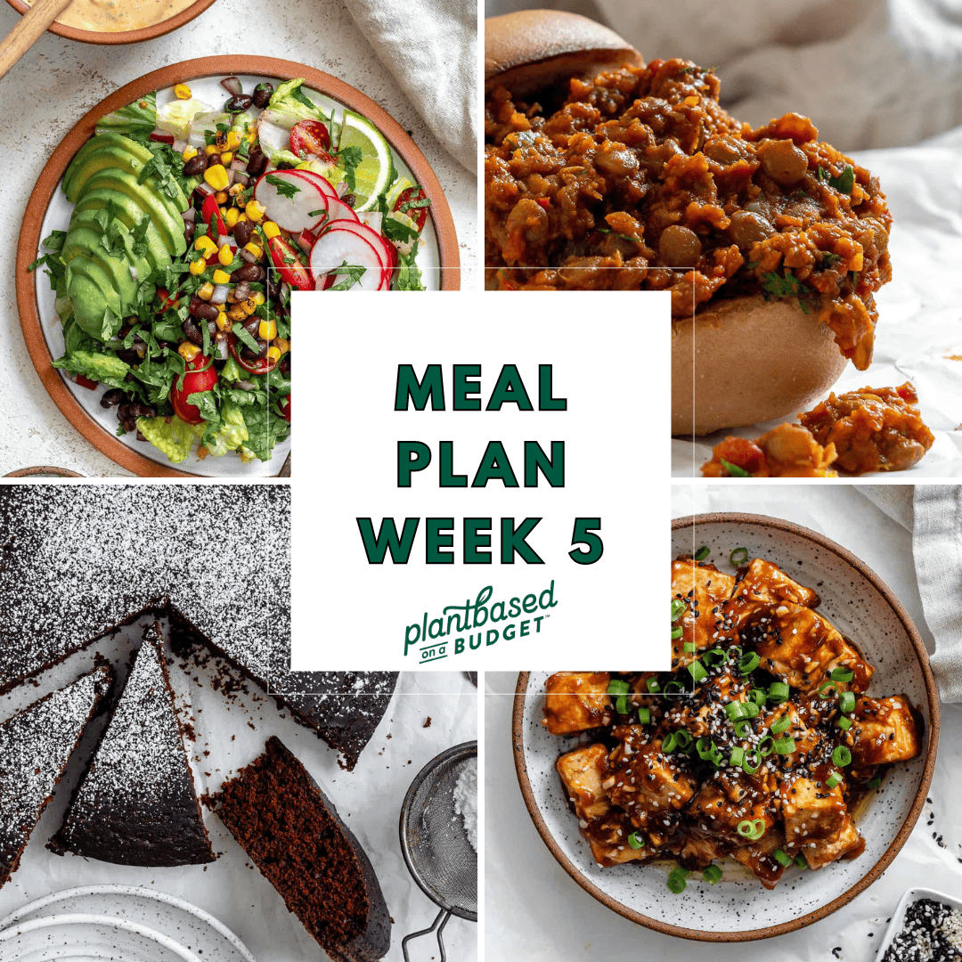 Week 5 Meal Plan graphic