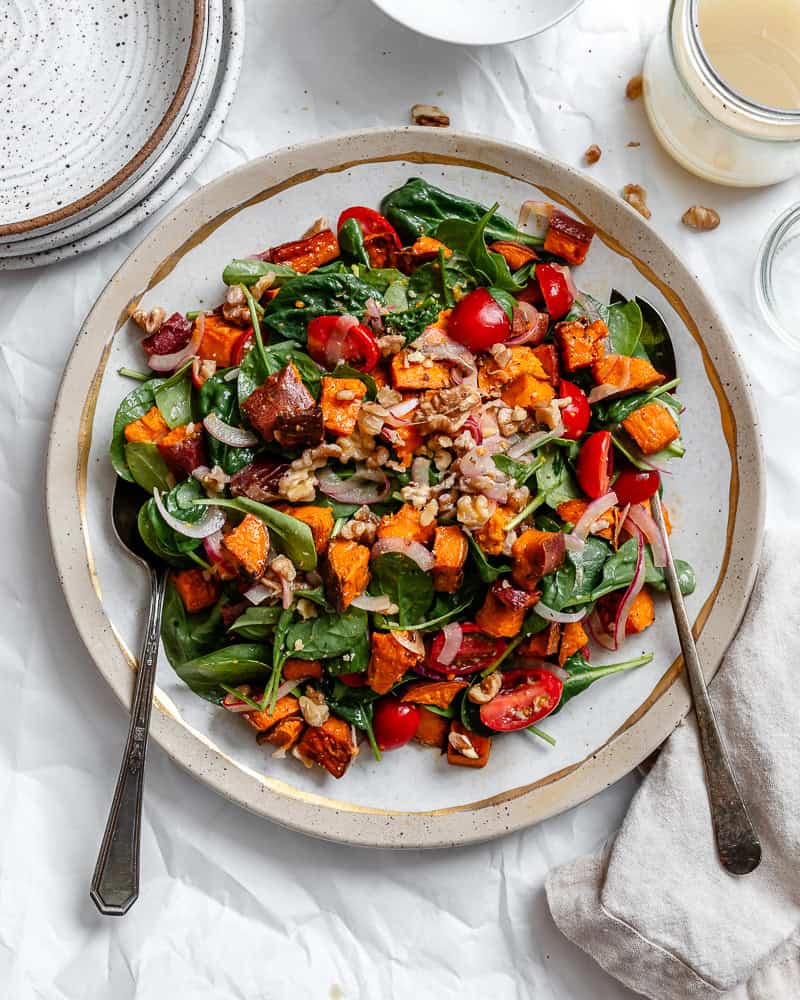 completed Sweet Potato Salad on a plate