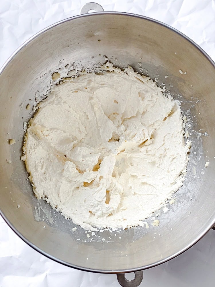 process shot showing ingredients together in a bowl