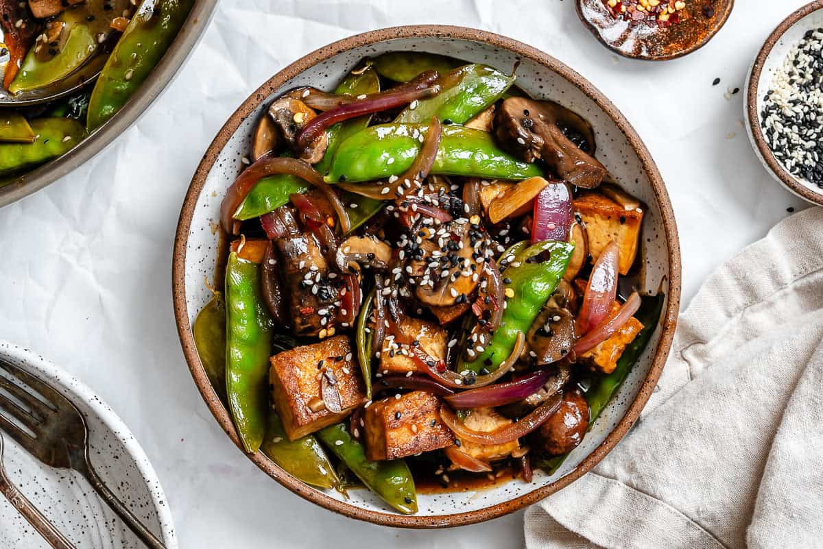 Stir-Fried Veggies With Tofu