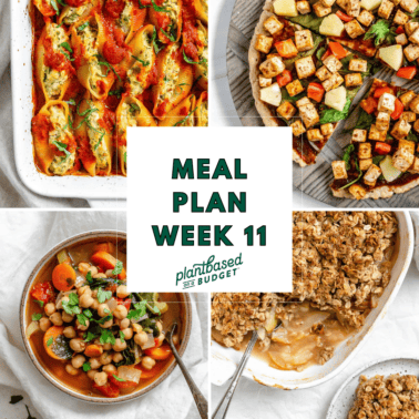 Week 11 Meal Plan graphic