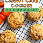 pin for Carrot Cake Cookies (Vegan)