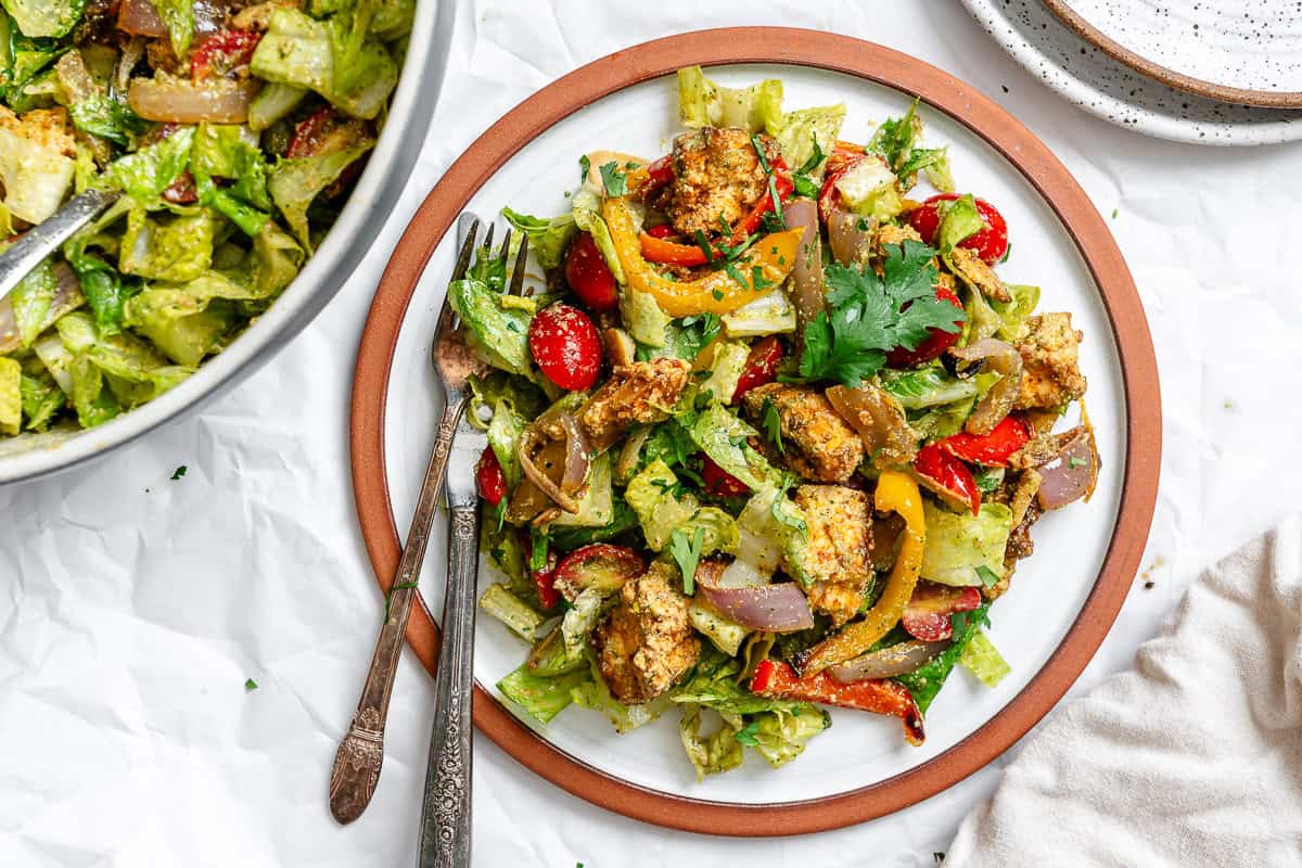 Fajita Salad [With Tofu]