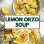 pin fro Lemon Orzo Soup