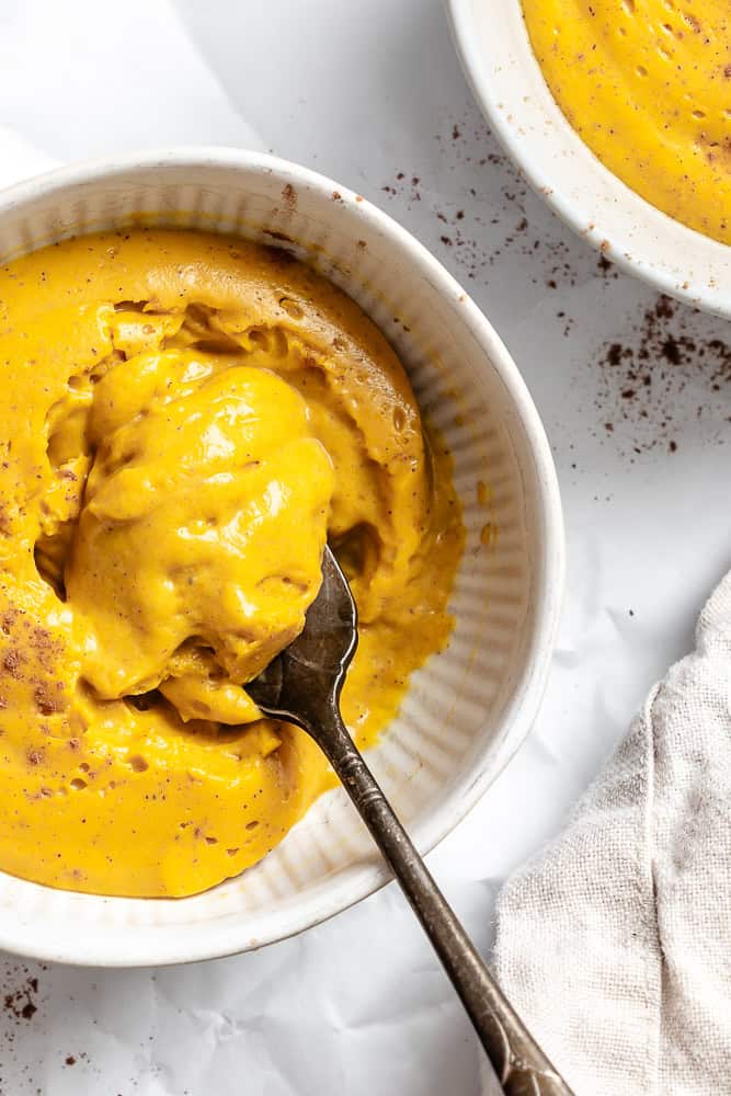 completed Easy Pumpkin Pudding in a bowl