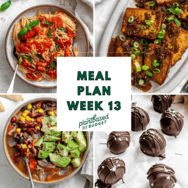 graphic for Week 13 Meal Plan