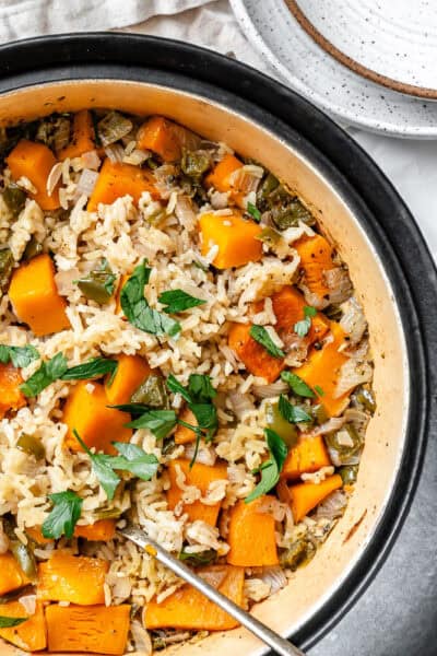 Easy Pumpkin Rice - Plant-Based on a Budget