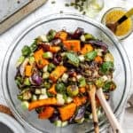 completed Fall Quinoa Salad in a bowl