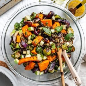 completed Fall Quinoa Salad in a bowl