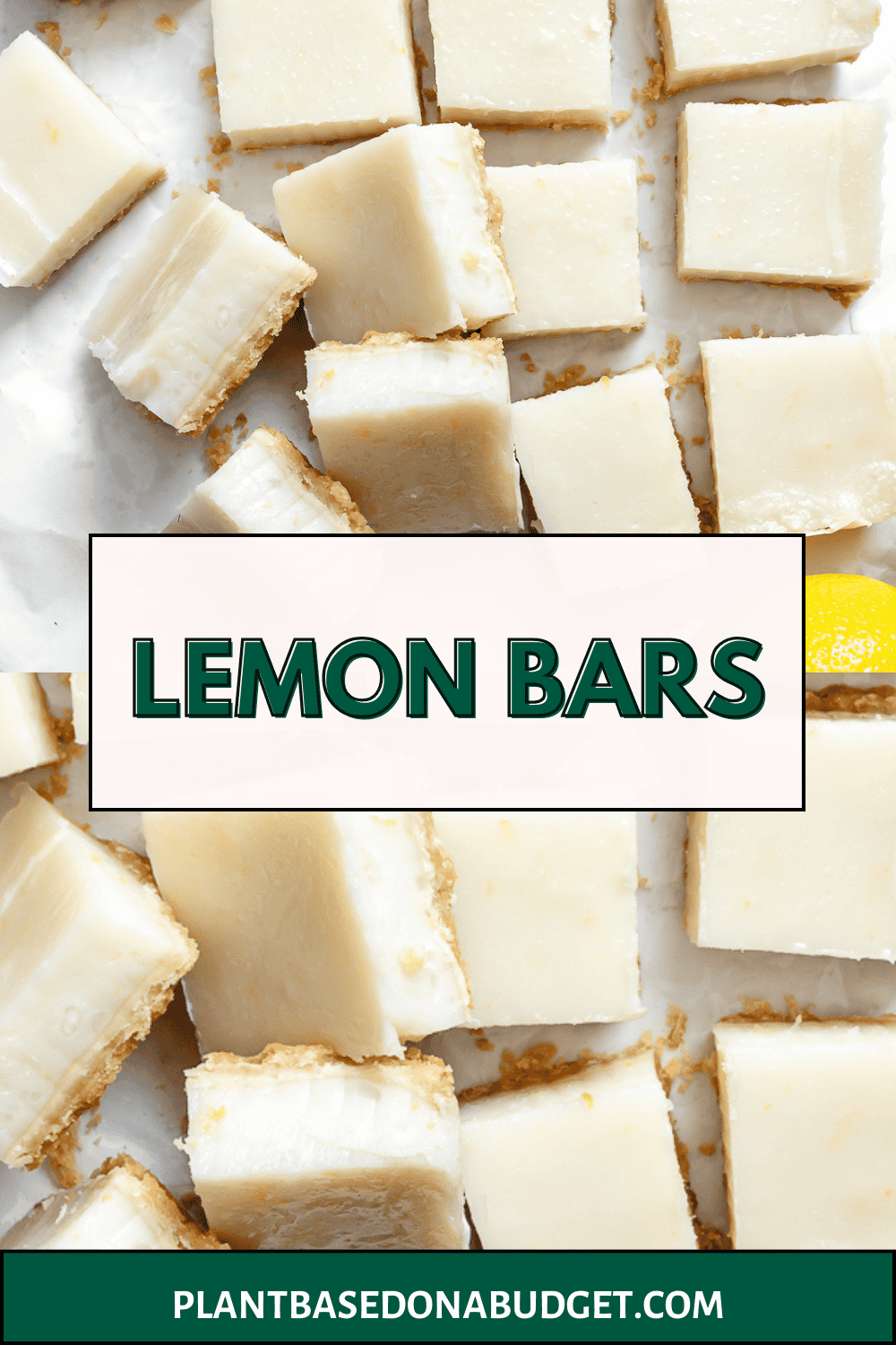 Lemon Base Easy Vegan Lemon Bars - Plant-Based on a Budget