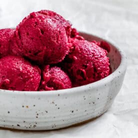 completed 5-Minute Berry Tofu Ice Cream in a bowl
