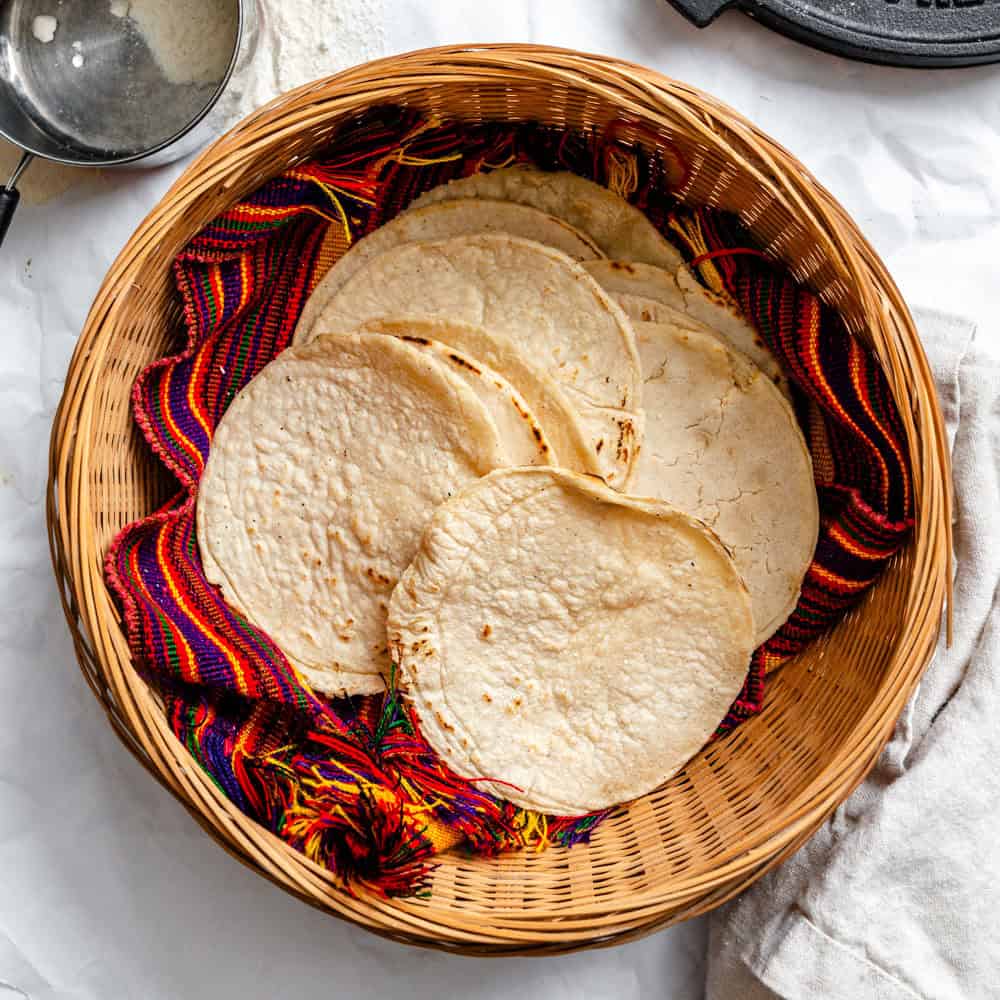 Tortillas di mais fatte in casa