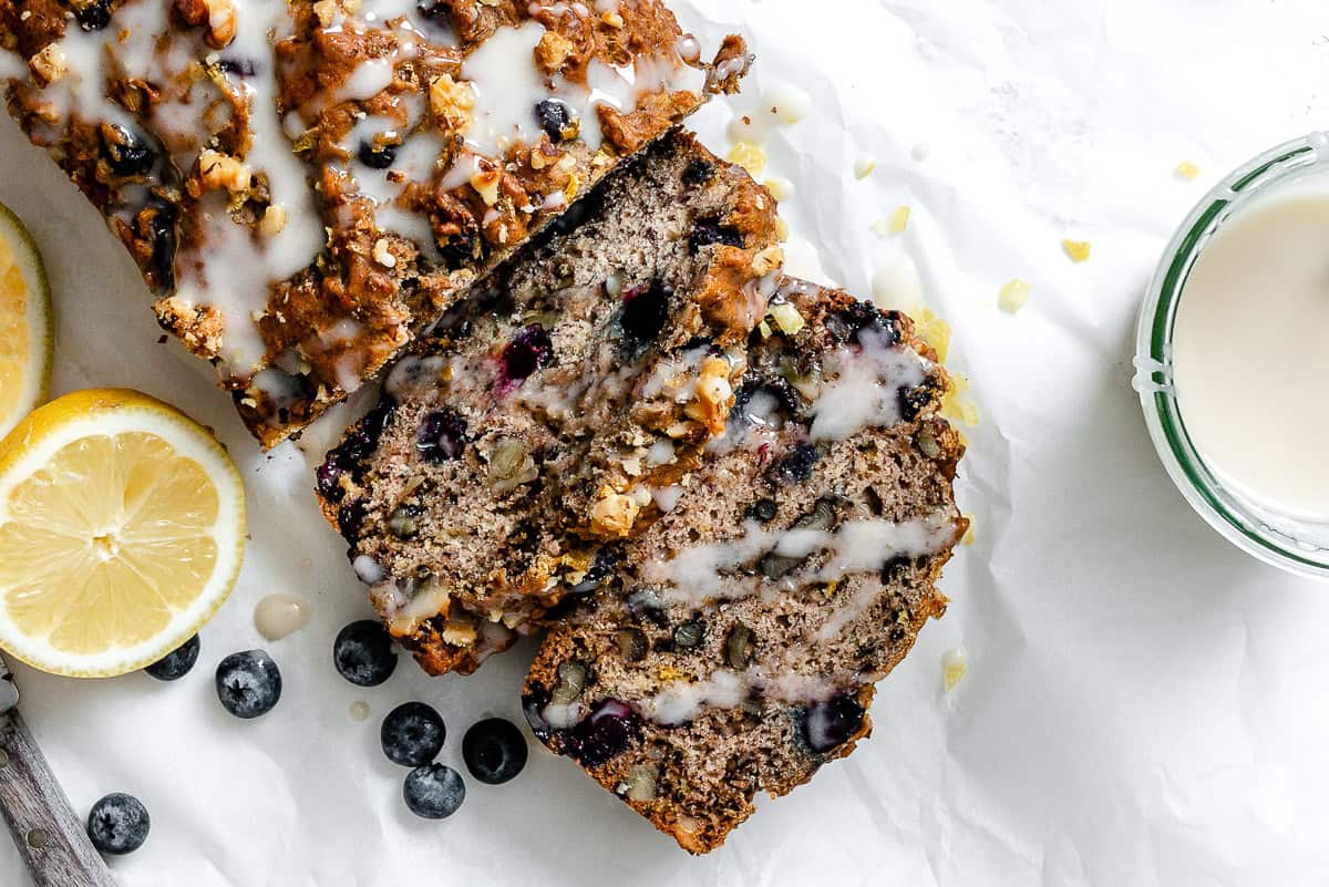 Vegan Lemon Blueberry Loaf