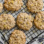 completed Lemon Lavender Cookies on a cooling rack