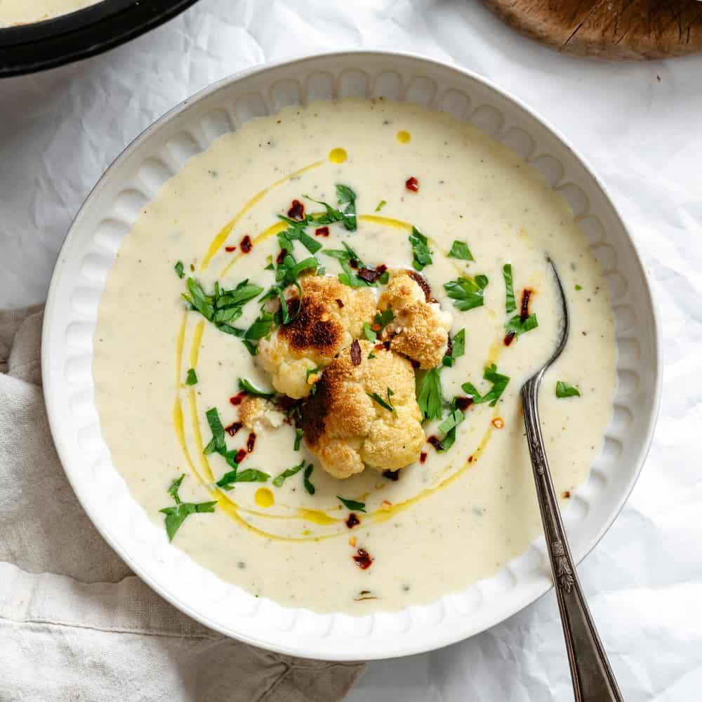 Roasted Cauliflower Soup