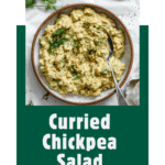 pin for Easy Curried Chickpea Salad
