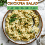 pin for Easy Curried Chickpea Salad