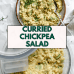 pin for Easy Curried Chickpea Salad