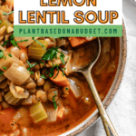 pin for Lemon Lentil Soup