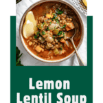 pin for Lemon Lentil Soup