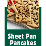 Pin for Vegan Sheet Pan Pancakes.